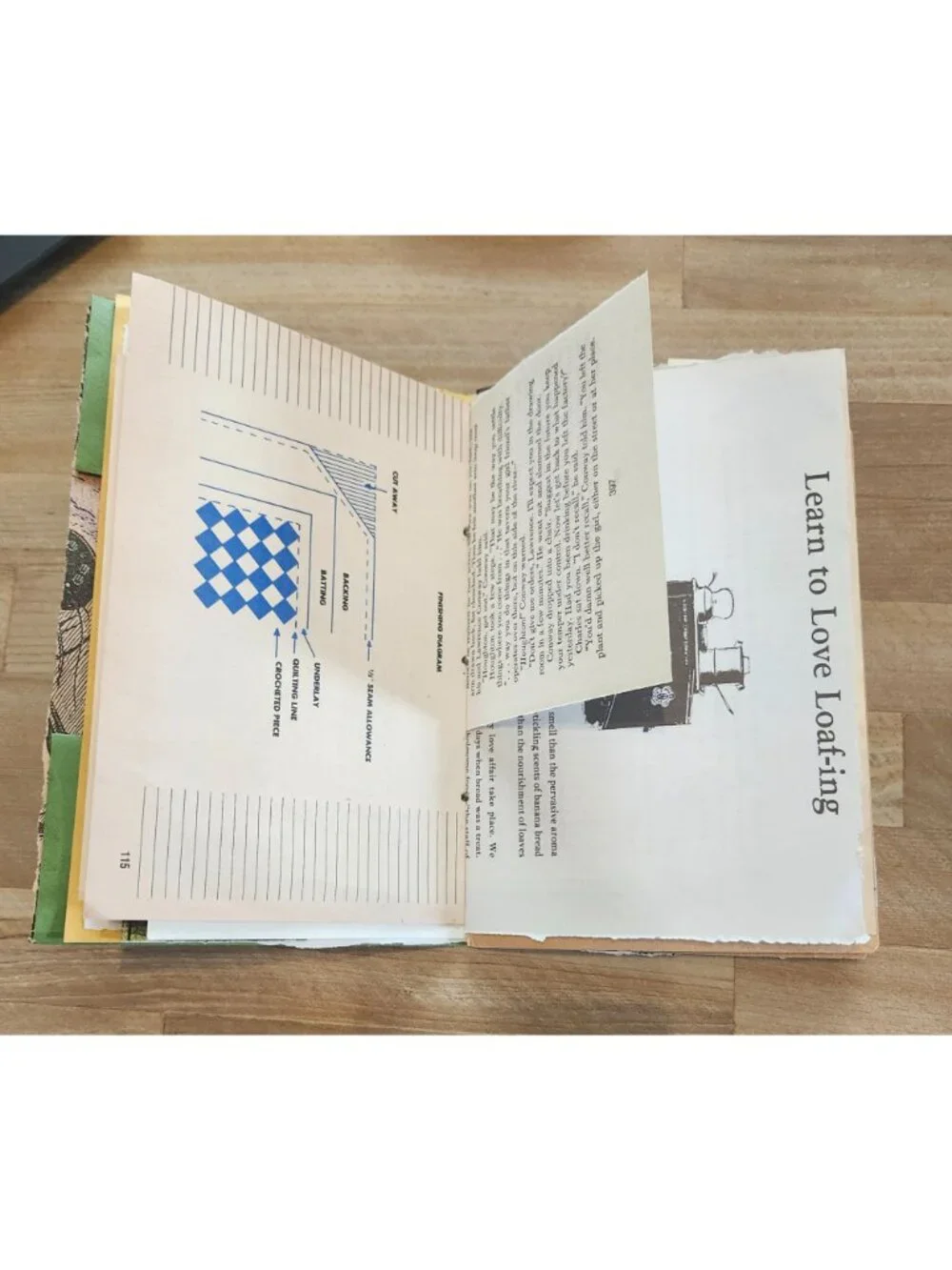 Junk Journal Made With All Vintage Paper- Handmade 88 pages